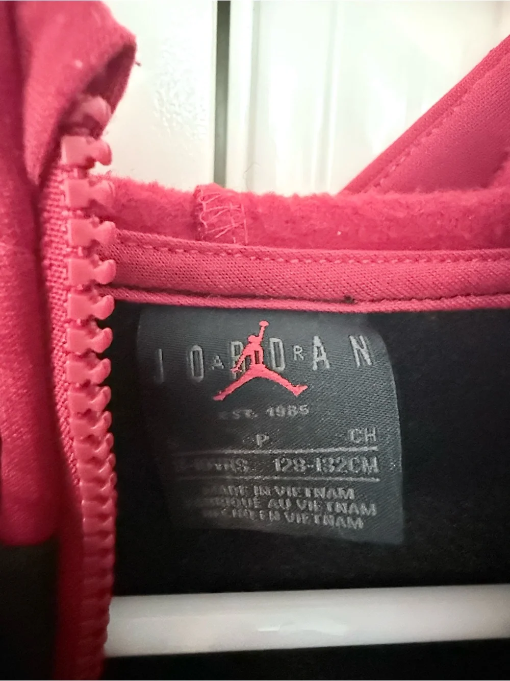 Jordan Kids' Red & Black Full-Zip Hoodie Jacket